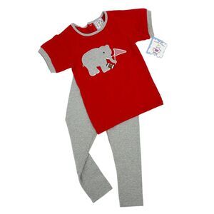 BOYS NWT 3T Alabama Football T-Shirt and Gray Pants Set Cute Sporty Outfit